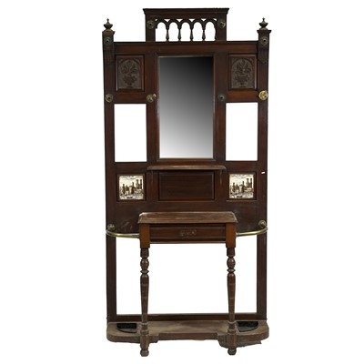 Lot 388 - Victorian mahogany hallstand