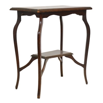 Lot 467 - Mahogany Edwardian two-tier lamp table
