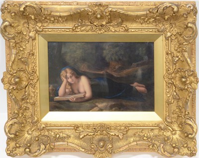 Lot 3 - Berlin porcelain plaque, The Penitent Magdalene