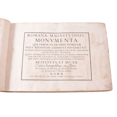 Lot 36 - Domenico Rossi, Romanae magnitudinis monumenta