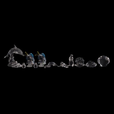 Lot 68 - Swarovski – a collection of small crystal aquatic animals