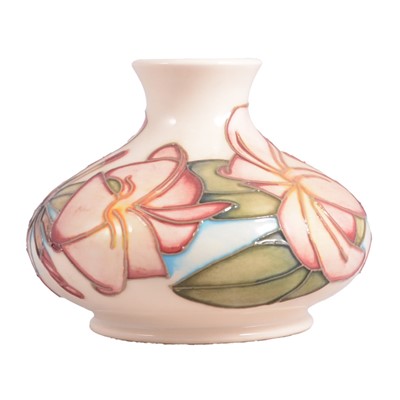 Lot 2 - Moorcroft Pottery, a 'Frangipani' pattern squat vase