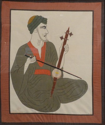 Lot 283 - Egyptian pictorial tapestry, by Mamhoud Farag, Cairo