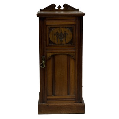 Lot 358 - Victorian walnut pot cupboard.