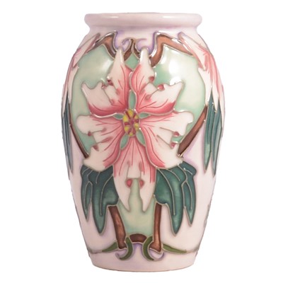 Lot 7 - Moorcroft Pottery, a 'Blakeney Mallow' pattern vase