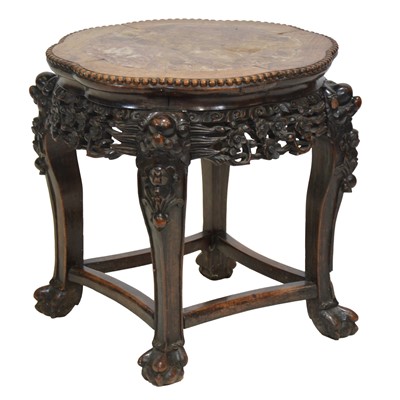 Lot 468 - Chinese hardwood stand