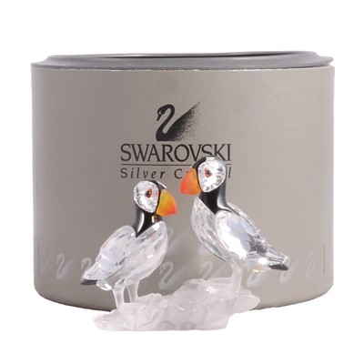 Lot 77 - Swarovski Crystal Puffins #261643