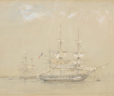 Lot 134 - Continental School, French battleship