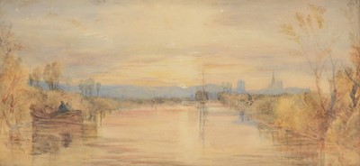 Lot 372 - Laura E Wean, After Turner's Chichester Canal