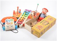 Lot 1381 - Pelham Puppet; Pinky the Pig boxed, Fisher...