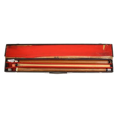 Lot 144 - Ray Reardon snooker cue, and another two-section snooker cue