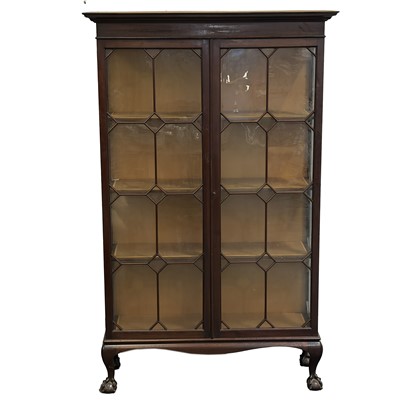 Lot 338 - Edwardian mahogany display cabinet