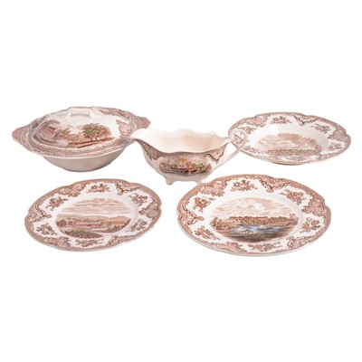 Lot 49 - A Johnson Bros. 'Old Britain Castles' dinner service and similar bowl