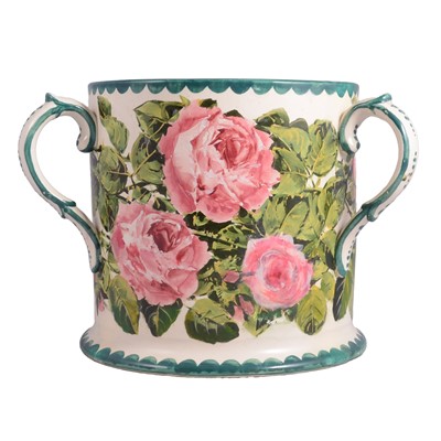 Lot 16 - Large Wemyss Ware pottery tyg