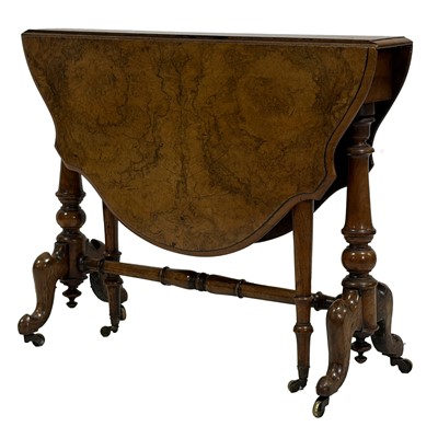 Lot 348 - Victorian walnut Sutherland table