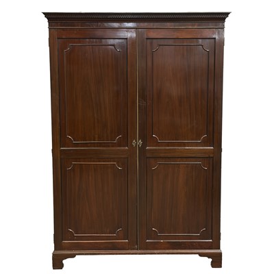 Lot 329 - Mahogany wardrobe