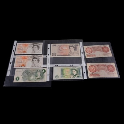 Lot 324 - Album of British 1940s and later bank notes.