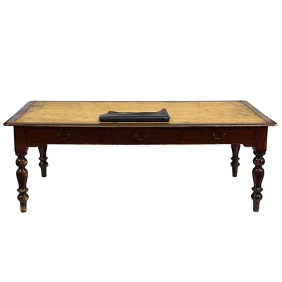 Lot 420 - Victorian stained wood library table