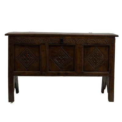 Lot 366 - Joined oak coffer