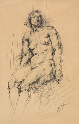 Lot 385 - Tuzh, Life study, and two etchings