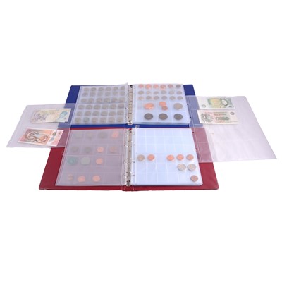 Lot 317 - Collection of George III and later coins, and bank notes.