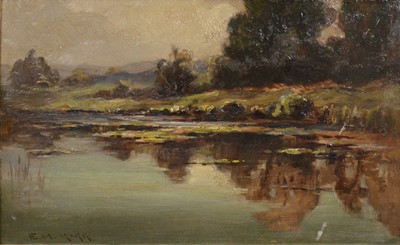 Lot 188 - Ernest Higgins Rigg, River landscape