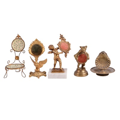 Lot 136 - Collection of metal and decorative watch stands