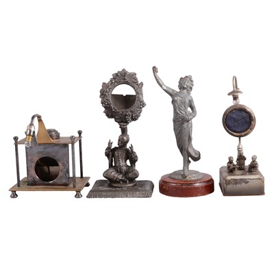 Lot 135 - Small quantity of figural metal watch stands, late 19th/ early 20th century