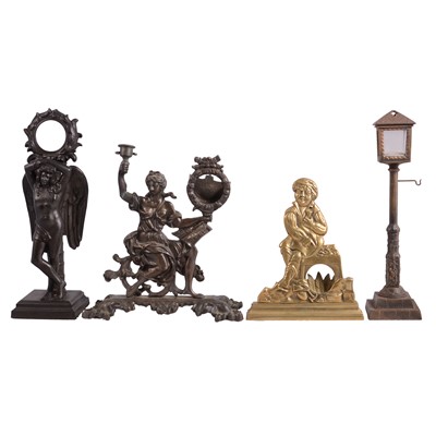 Lot 139 - Twelve large figural and ornamental watch stands, 19th century