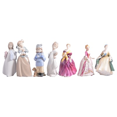 Lot 67 - Collection of Nao porcelain and Royal Doulton figures