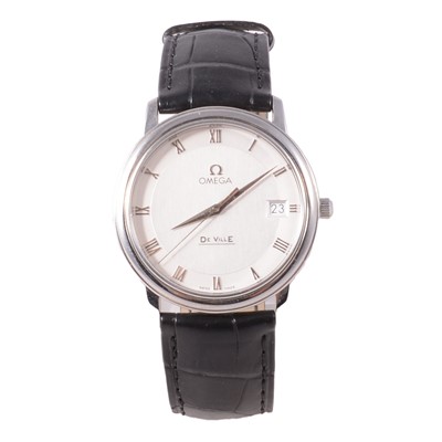 Lot 325 - Omega - a De Ville Prestige stainless steel quartz wristwatch.