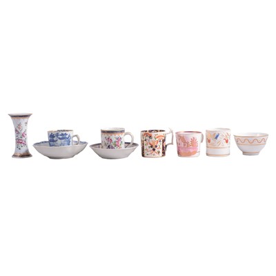 Lot 65 - Collection of English porcelain coffee cans