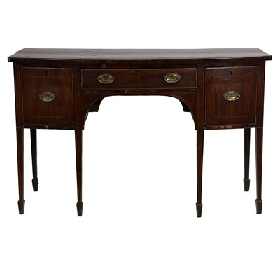 Lot 251 - George III mahogany bowfront sideboard