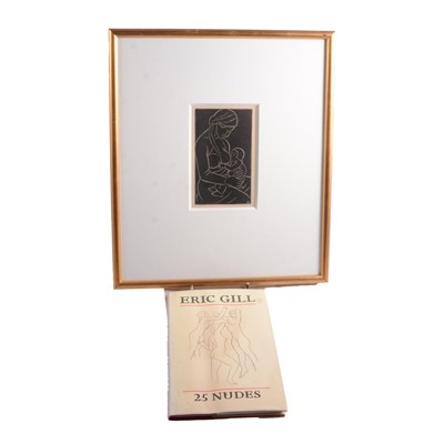 Lot 274 - Eric Gill, Mother and Child, and an associated book on Gill