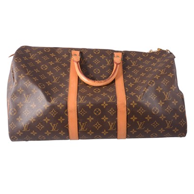 Lot 475 - Louis Vuitton - a keepall 55 holiday holdall.