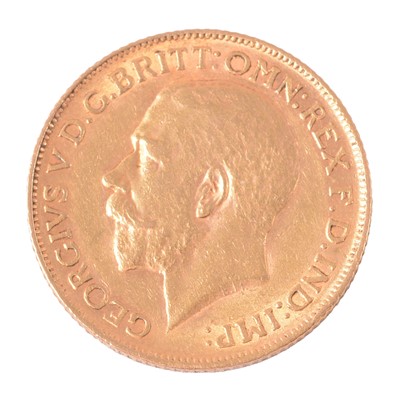 Lot 121 - A Gold Full Sovereign Coin, George V 1911.