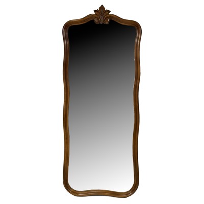 Lot 507 - French walnut wall mirror