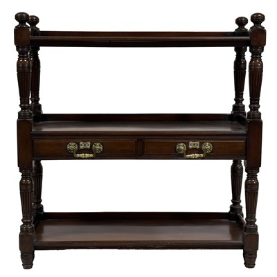Lot 400 - Victorian mahogany dumb-waiter