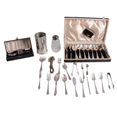 Lot 85 - Quantity of miscellaneous cutlery and other plated wares