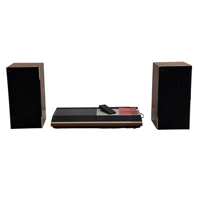 Lot 123 - Bang & Olufsen Beocentre 7007 turntable, and pair of Beovox 3702 speakers