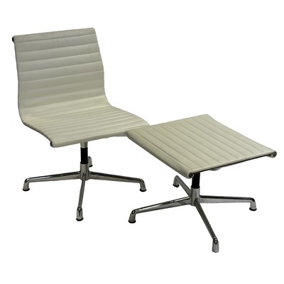 Lot 342 - Eames office chair and stool