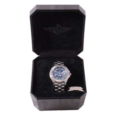 Lot 319 - Breitling - a gentleman's Superocean Steelfish ltd ed stainless steel automatic bracelet wristwatch.