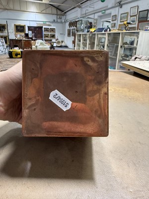 Lot 29 - Newlyn copper tea caddy, Herbert Dyer