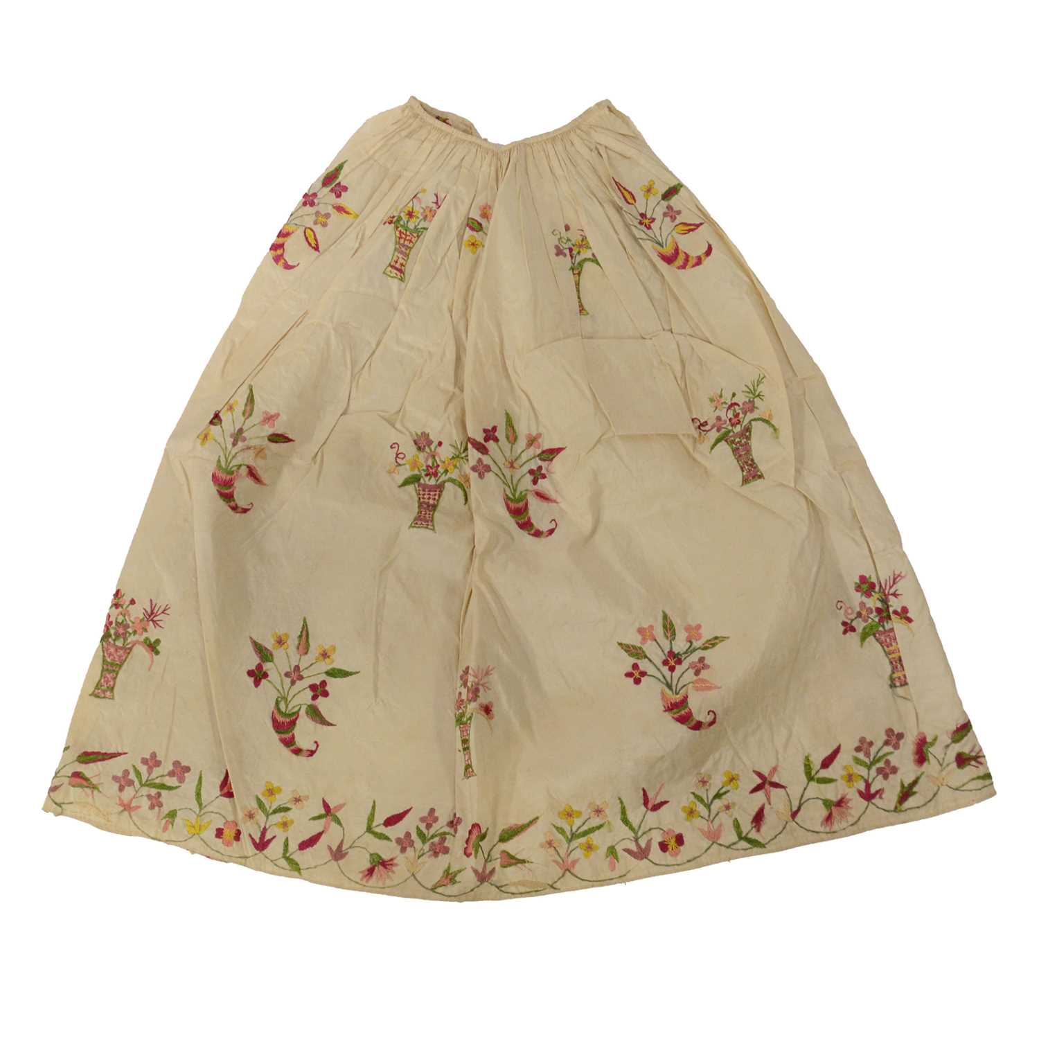 Lot 34 - Embroidered dress apron
