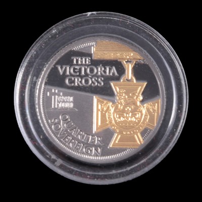 Lot 153 - Hattons of London -a Gold Gallantry Quarter Sovereign Coin.