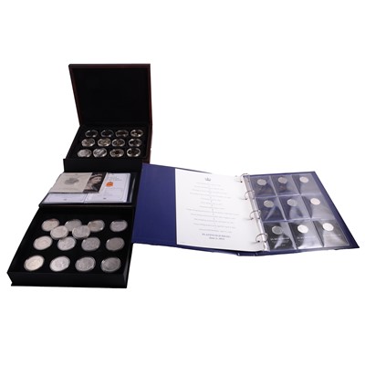 Lot 159 - Royal Crowns Coin Collection, and Queen Elizabeth II 50p Coin Collection.