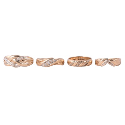 Lot 92 - Four diamond rings.