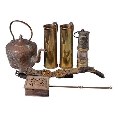 Lot 75 - Trench Art jugs, and other copper wares