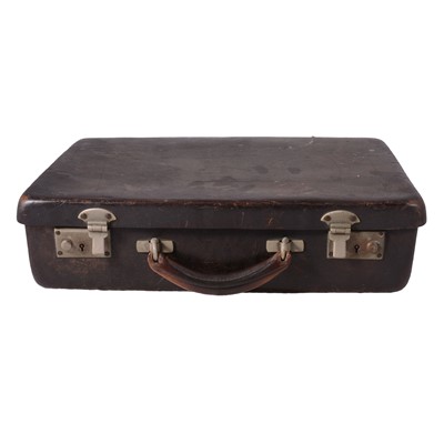 Lot 76 - Small patent leather suitcase