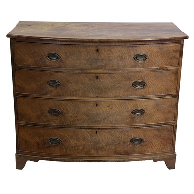 Lot 256 - Victorian mahogany bowfront chest of drawers